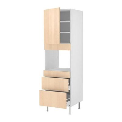 ФАКТУМ Выс шк д/MW6 СВЧ+ящ/двр - Нексус березовый шпон ФАКТУМ Выс шк д/MW6 СВЧ+ящ/двр - Нексус березовый шпон