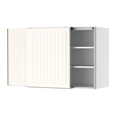ФАКТУМ Навесной шкаф с рздвжн дверц - Стот белый с оттенком, 120x92 см