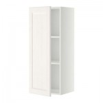 МЕТОД Шкаф навесной с полкой - 40x100 см, Лаксарби белый, белый МЕТОД Шкаф навесной с полкой - 40x100 см, Лаксарби белый, белый