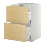 МЕТОД / МАКСИМЕРА Напольн шкаф 2фрнт/2выс ящ - 60x60 см, Тингсрид под березу, белый МЕТОД / МАКСИМЕРА Напольн шкаф 2фрнт/2выс ящ - 60x60 см, Тингсрид под березу, белый