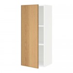 МЕТОД Шкаф навесной с полкой - белый, Экестад дуб, 40x100 см МЕТОД Шкаф навесной с полкой - белый, Экестад дуб, 40x100 см