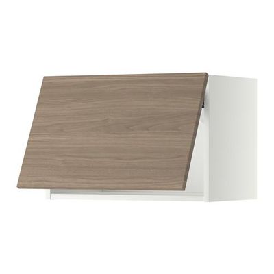 МЕТОД Горизонтальный навесной шкаф - 60x40 см, Брокхульт под грецкий орех светло-серый, белый МЕТОД Горизонтальный навесной шкаф - 60x40 см, Брокхульт под грецкий орех светло-серый, белый