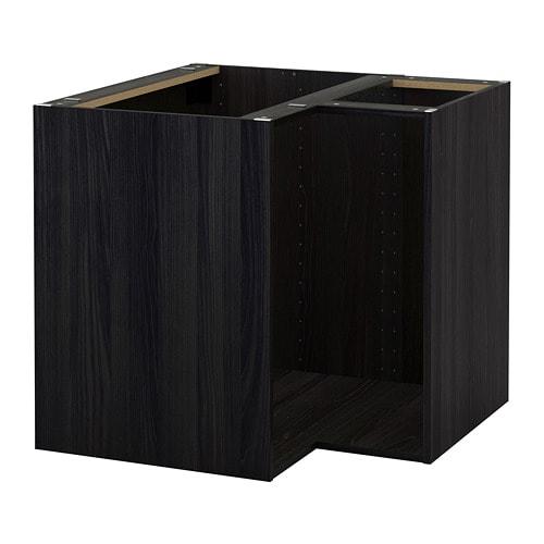 МЕТОД Каркас напольного шкафа углового - под дерево черный