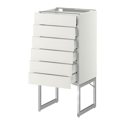 МЕТОД / МАКСИМЕРА Напольн шкаф 6фронт пнл/6 низ ящ - белый, Хэггеби белый, 40x37x60 см МЕТОД / МАКСИМЕРА Напольн шкаф 6фронт пнл/6 низ ящ - белый, Хэггеби белый, 40x37x60 см