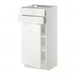 METOD/MAXIMERA напольный шкаф с дверцей/2 ящиками оцинковка