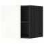 МЕТОД Верх шкаф на холодильн/морозильн - под дерево черный, Хэггеби белый, 60x60 см