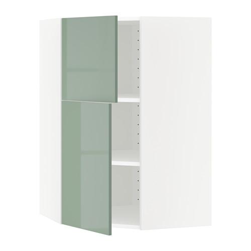 METOD угловой навесной шкаф+полки/2дверцы оцинковка METOD угловой навесной шкаф+полки/2дверцы оцинковка