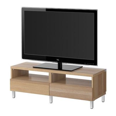 БЕСТО Тумба д/ТВ с ящиками - под беленый дуб БЕСТО Тумба д/ТВ с ящиками - под беленый дуб