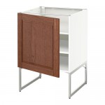 МЕТОД Напольный шкаф с полками - белый, Филипстад коричневый, 60x60x60 см МЕТОД Напольный шкаф с полками - белый, Филипстад коричневый, 60x60x60 см