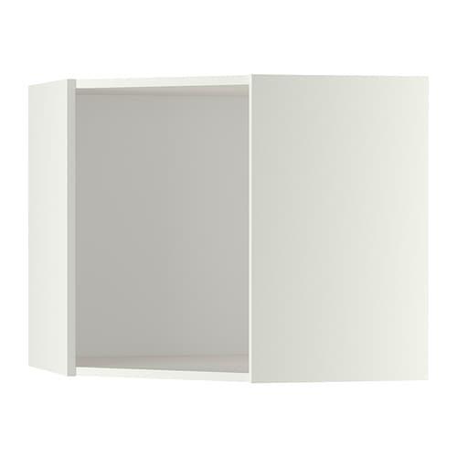МЕТОД Каркас навесного углового шкафа - белый, 68x68x60 см