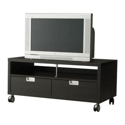 EGRA BESTÅ TV Stand on castors - black-brown (40105707) - price comparisons