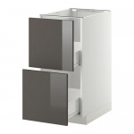 МЕТОД / ФОРВАРА Наполн шк 2 фрнт/2 средн ящ - белый, Рингульт глянцевый серый, 40x60 см МЕТОД / ФОРВАРА Наполн шк 2 фрнт/2 средн ящ - белый, Рингульт глянцевый серый, 40x60 см