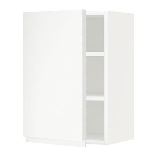 МЕТОД Шкаф навесной с полкой - белый, Воксторп белый, 40x60 см