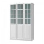 ПАКС Гардероб с 3 дверцами - Пакс Биркеланд матовое стекло/белый, белый, 150x60x201 см ПАКС Гардероб с 3 дверцами - Пакс Биркеланд матовое стекло/белый, белый, 150x60x201 см