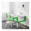 PÅHL письменный стол белый/зеленый 96x58 cm