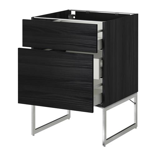 МЕТОД / МАКСИМЕРА Наполн шк 2 фрнт/3 средн ящ - под дерево черный, Тингсрид под дерево черный, 60x60x60 см МЕТОД / МАКСИМЕРА Наполн шк 2 фрнт/3 средн ящ - под дерево черный, Тингсрид под дерево черный, 60x60x60 см