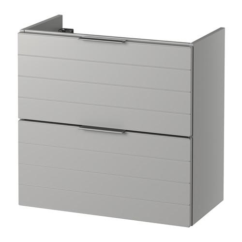 ГОДМОРГОН Шкаф для раковины с 2 ящ - светло-серый, 60x32x58 см