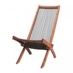 BROMMÖ шезлонг садовый коричневая морилка