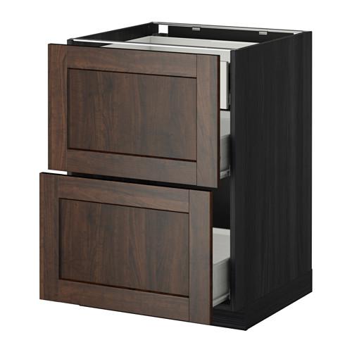 МЕТОД / ФОРВАРА Наполн шк 2 фрнт/3 средн ящ - под дерево черный, Эдсерум под дерево коричневый, 60x60 см МЕТОД / ФОРВАРА Наполн шк 2 фрнт/3 средн ящ - под дерево черный, Эдсерум под дерево коричневый, 60x60 см