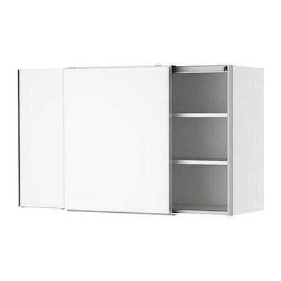ФАКТУМ Навесной шкаф с рздвжн дверц - Аплод белый, 120x92 см