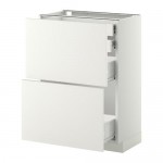 МЕТОД / ФОРВАРА Нплн шк 2фрнт/2низк/2 выс/2срдн ящ - белый, Хэггеби белый, 60x37 см