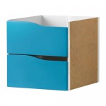 КАЛЛАКС Вставка с 2 ящиками - бирюзовый