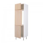 ФАКТУМ Выс шкаф для хол/мороз с 3 дверями - Нексус березовый шпон, 60x211 см