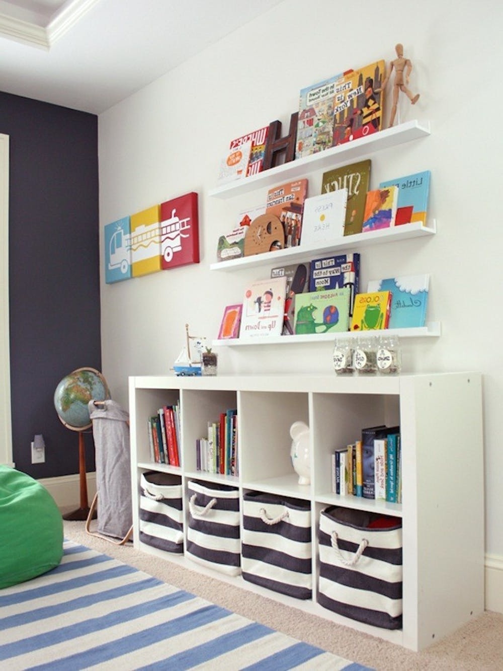 Bright playroom with IKEA