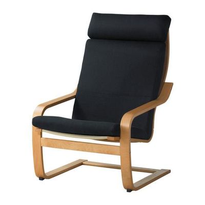 ПОЭНГ Кресло - Корндаль темно-серый, буковый шпон ПОЭНГ Кресло - Корндаль темно-серый, буковый шпон