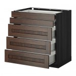 МЕТОД / ФОРВАРА Нплн шк 5фрнт/2нзк/3срд ящ - под дерево черный, Эдсерум под дерево коричневый, 80x60 см МЕТОД / ФОРВАРА Нплн шк 5фрнт/2нзк/3срд ящ - под дерево черный, Эдсерум под дерево коричневый, 80x60 см