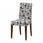 ХЕНРИКСДАЛЬ Стул - Ховби белый/черный, коричневый