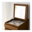 MALM комод с 6 ящиками коричневая морилка ясеневый шпон/зеркальное стекло 40x48.5x123 cm