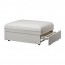VALLENTUNA секция дивана-кровати Оррста светло-серый 80x100x45 cm