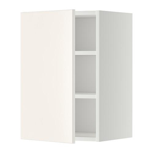 METOD шкаф навесной с полкой белый/Веддинге белый 40x38.6x60 cm