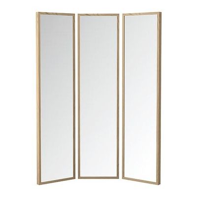 СТАВЕ Зеркало - 130x160 см, беленый дуб