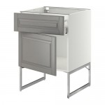 МЕТОД / МАКСИМЕРА Напольный шкаф с ящиком/дверью - белый, Будбин серый, 60x60x60 см МЕТОД / МАКСИМЕРА Напольный шкаф с ящиком/дверью - белый, Будбин серый, 60x60x60 см