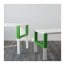 PÅHL стол с дополнительным модулем белый/зеленый 96x58 cm