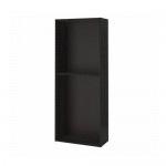 METOD каркас высокого шкафа под дерево черный 80x200 cm