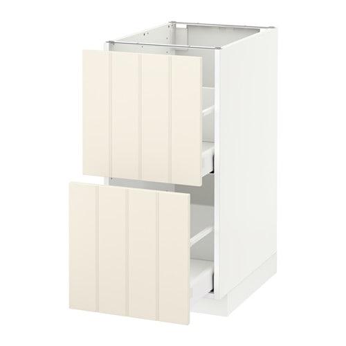 МЕТОД / МАКСИМЕРА Напольн шкаф 2фрнт/2выс ящ - белый, Хитарп белый с оттенком, 40x60 см МЕТОД / МАКСИМЕРА Напольн шкаф 2фрнт/2выс ящ - белый, Хитарп белый с оттенком, 40x60 см