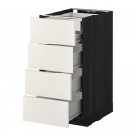 МЕТОД / ФОРВАРА Нплн шк 4фрнт/2нзк/3срд ящ - под дерево черный, Веддинге белый, 40x60 см МЕТОД / ФОРВАРА Нплн шк 4фрнт/2нзк/3срд ящ - под дерево черный, Веддинге белый, 40x60 см