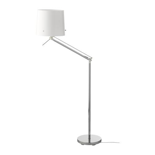 ملكية عمق فسيفساء  SAMTID floor / reading lamp nickel plated / white (202.865.63) - reviews,  price, where to buy
