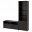 БРИМНЭС Шкаф для ТВ, комбинация - черный