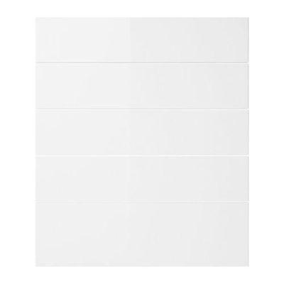 АБСТРАКТ Фронтальная панель ящика,5 штук - глянцевый белый, 40x70 см