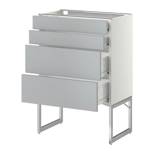 МЕТОД / ФОРВАРА Нплн шк 4 фронт/2 низк/2средн ящ - 60x37x60 см, Веддинге белый, белый МЕТОД / ФОРВАРА Нплн шк 4 фронт/2 низк/2средн ящ - 60x37x60 см, Веддинге белый, белый