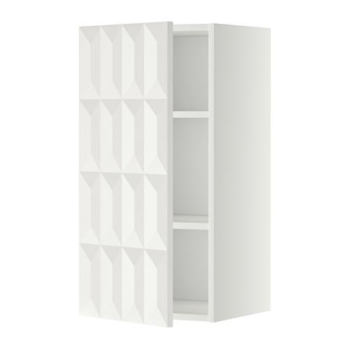 МЕТОД Шкаф навесной с полкой - белый, Гэррестад белый, 40x80 см