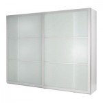 ПАКС Гардероб с раздвижными дверьми - белый, 250x43x236 см