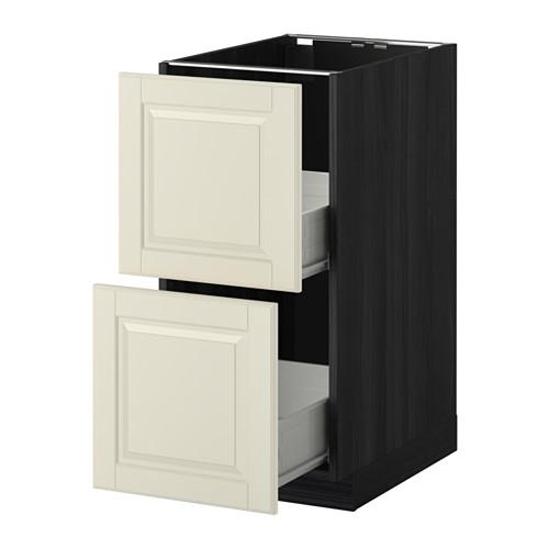 МЕТОД / ФОРВАРА Наполн шк 2 фрнт/2 средн ящ - под дерево черный, Будбин белый с оттенком, 40x60 см МЕТОД / ФОРВАРА Наполн шк 2 фрнт/2 средн ящ - под дерево черный, Будбин белый с оттенком, 40x60 см