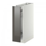 МЕТОД Напол шкаф/выдв внутр элем - Рингульт глянцевый серый, белый МЕТОД Напол шкаф/выдв внутр элем - Рингульт глянцевый серый, белый