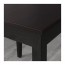 LERHAMN стол и 2 стула черно-коричневый/Виттарид бежевый