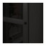BILLY/OXBERG шкаф книжный со стеклянной дверью черно-коричневый/стекло